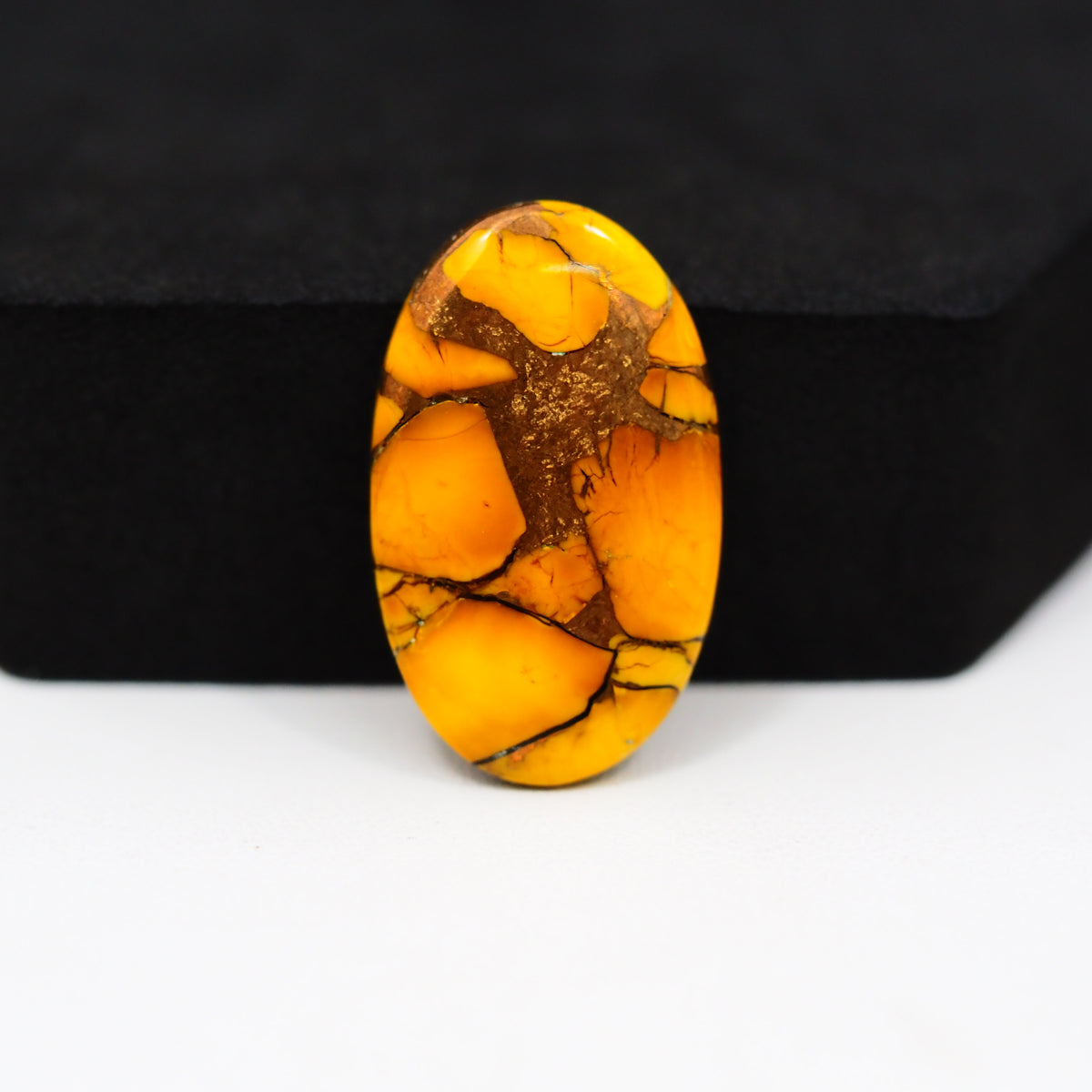 Honey Dahlia Cabochon 26x16mm 13.5ct Oval