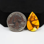 Natural Honey Dahlia Pear Cabochon 24x15mm 13.5ct - Honey Gold - Pedra Gems