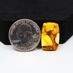 Natural Honey Dahlia Rectangle Cabochon 20x13mm 12.5ct - Honey Gold - Pedra Gems