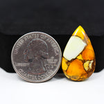 Natural Honey Dahlia Pear Cabochon 26x16mm 14.5ct - Honey Gold - Pedra Gems