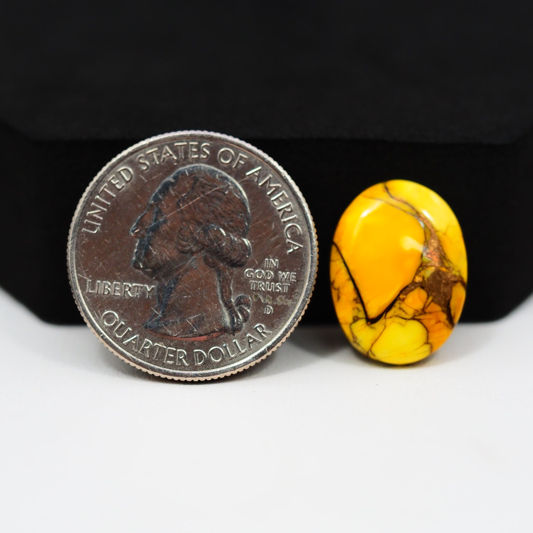 Natural Honey Dahlia Oval Cabochon 18x13mm 8ct - Honey Gold - Pedra Gems