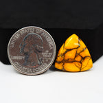 Natural Honey Dahlia Trillion Cabochon 19x18mm 12ct - Honey Gold - Pedra Gems