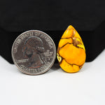 Natural Honey Dahlia Pear Cabochon 25x15mm 13.5ct - Honey Gold - Pedra Gems