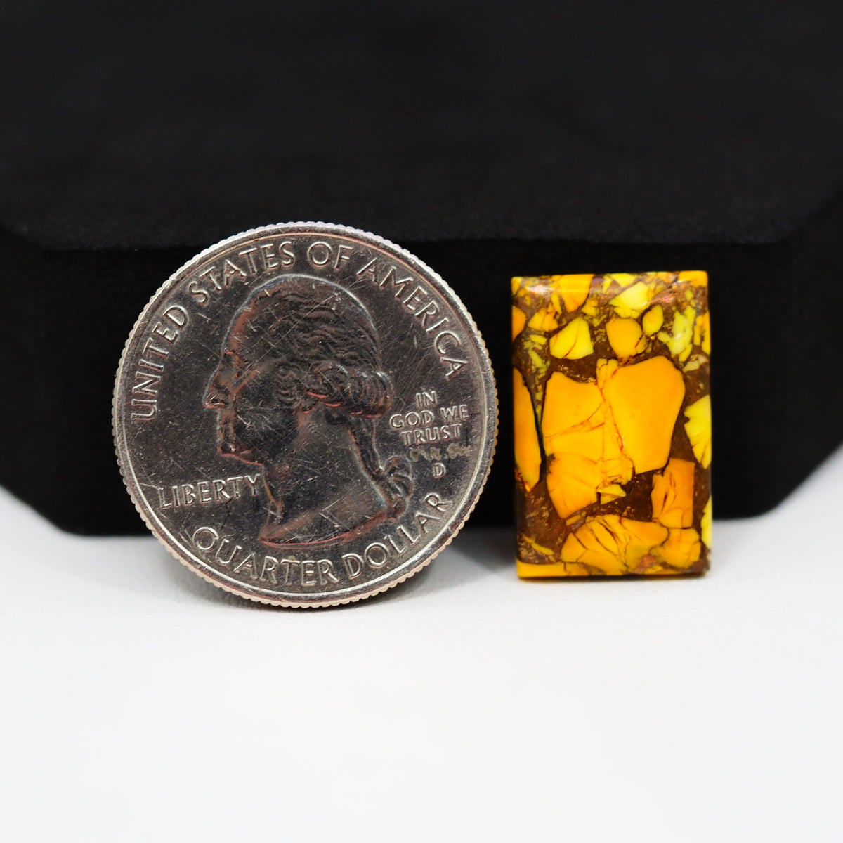 Natural Honey Dahlia Rectangle Cabochon 19x12mm 10.5ct - Honey Gold - Pedra Gems