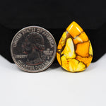 Natural Honey Dahlia Pear Cabochon 26x19mm 17.5ct - Honey Gold - Pedra Gems