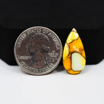 Natural Honey Dahlia Pear Cabochon 22x11mm 8ct - Honey Gold - Pedra Gems