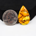 Natural Honey Dahlia Pear Cabochon 30x18mm 18.5ct - Honey Gold - Pedra Gems