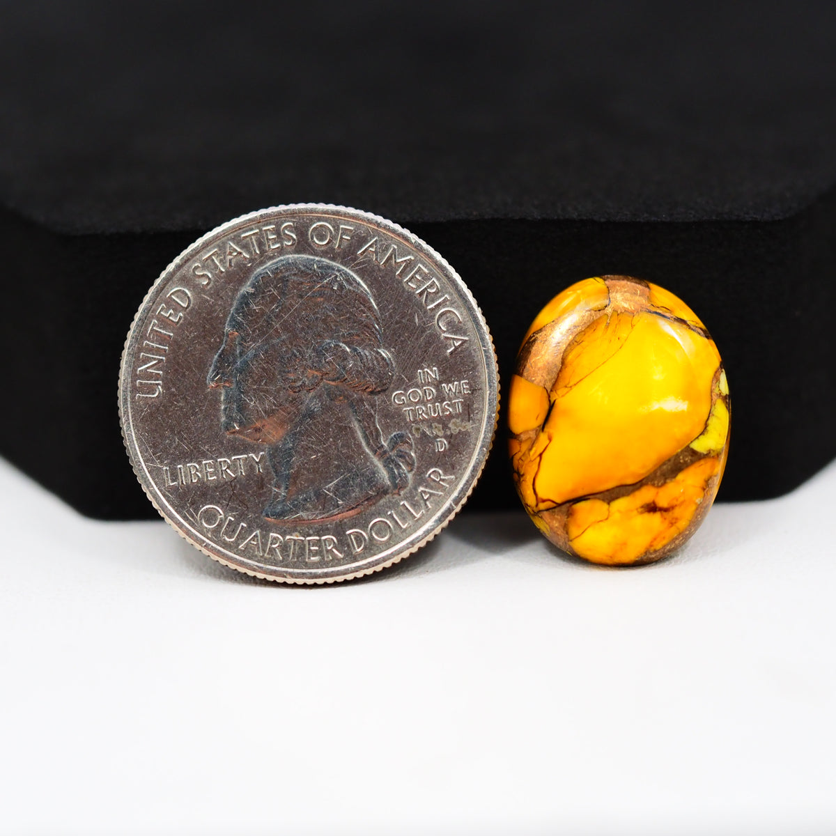 Natural Honey Dahlia Oval Cabochon 18x14mm 9.5ct - Honey Gold - Pedra Gems