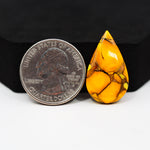 Natural Honey Dahlia Pear Cabochon 26x15mm 14ct - Honey Gold - Pedra Gems