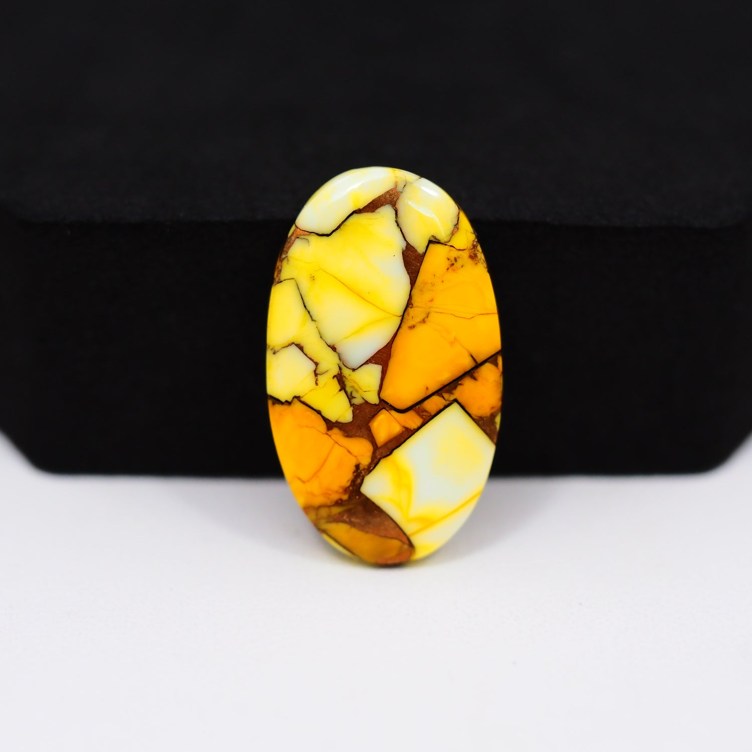 Honey Dahlia Cabochon 26x15mm 15.5ct Oval
