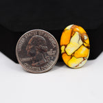 Natural Honey Dahlia Oval Cabochon 24x16mm 15.5ct - Honey Gold - Pedra Gems