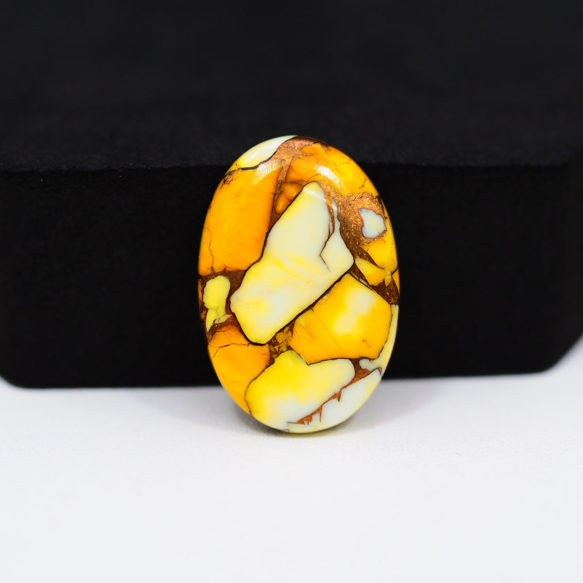 Honey Dahlia Cabochon 24x16mm 15.5ct Oval