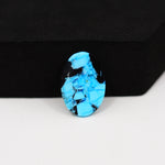 Buffalo Oval Cabochon 18x13mm 7ct - Black-Heavy with Blue Veining - Pedra Gems
