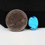 Buffalo Oval Cabochon 15x11mm 4ct - Blue with Black Fleck - Pedra Gems