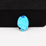 Buffalo Oval Cabochon 15x11mm 4ct - Blue with Black Fleck - Pedra Gems