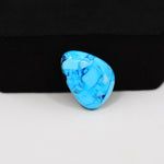 Buffalo Freeform Cabochon 18x13mm 8ct - Blue with Natural Matrix - Pedra Gems