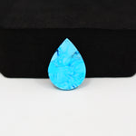 Buffalo Pear Cabochon 18x13mm 6.5ct - Blue with Black Band - Pedra Gems