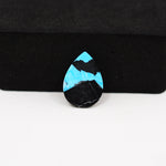 Buffalo Pear Cabochon 15x11mm 4.5ct - Blue Top Black Base - Pedra Gems