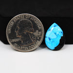 Buffalo Pear Cabochon 17x13mm 6ct - Blue with Black Portion - Pedra Gems