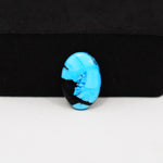 Buffalo Oval Cabochon 15x11mm 5.5ct - Blue with Black Band - Pedra Gems
