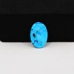 Buffalo Oval Cabochon 15x10mm 4.5ct - Blue with Black Patch - Pedra Gems