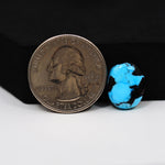 Buffalo Oval Cabochon 15x12mm 6ct - Blue with Black Patches - Pedra Gems