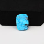 Buffalo Cushion Cabochon 18x13mm 10ct - Blue with Black Patch - Pedra Gems