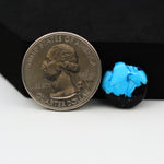 Buffalo Round Cabochon 14x14mm 5ct - Blue with Black Base - Pedra Gems