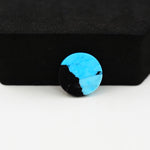Buffalo Round Cabochon 14x14mm 6ct - Blue Solid - Pedra Gems