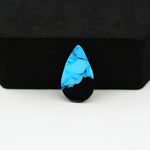 Buffalo Pear Cabochon 18x10mm 4.5ct - Blue with Black Band - Pedra Gems