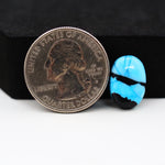Buffalo Oval Cabochon 15x18mm 5.5ct - Blue with Black Band - Pedra Gems