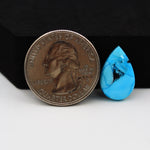 Buffalo Oval Cabochon 17x11mm 4ct - Blue with Black Corner - Pedra Gems