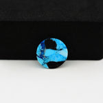 Buffalo Oval Cabochon 13x13mm 5.5ct - Blue Solid - Pedra Gems