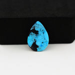 Buffalo Pear Cabochon 18x13mm 7.5ct - Black Top Blue Base - Pedra Gems