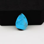 Buffalo Oval Cabochon 18x13mm 11.5ct - Blue with Black Corner - Pedra Gems
