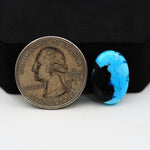 Buffalo Oval Cabochon 18x13mm 8.5ct - Blue with Black Patches - Pedra Gems