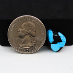 Buffalo Pear Cabochon 14x9mm 5ct - Blue with Black Tip - Pedra Gems