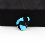 Buffalo Pear Cabochon 14x9mm 5ct - Blue with Black Tip - Pedra Gems