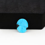 Buffalo Oval Cabochon 14x12mm 5.5ct - Blue Solid - Pedra Gems