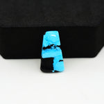 Buffalo Trapezoid Cabochon 20x12mm 5.5ct - Blue with Black Band - Pedra Gems