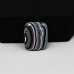 Fordite Agate Cabochon Square 18x16mm 4.5ct - Detroit Agate layered paint - Pedra Gems