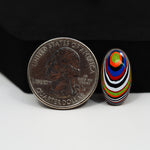 Fordite Agate Cabochon Oval 19x10mm 2ct - Detroit Agate layered paint - Pedra Gems