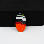 Fordite Agate Cabochon Oval 19x10mm 2ct - Detroit Agate layered paint - Pedra Gems