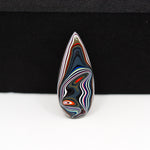 Fordite Agate Cabochon Pear 25x8mm 3ct - Detroit Agate layered paint - Pedra Gems
