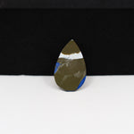 Fordite Agate Cabochon Pear 18x8mm 1.5ct - Detroit Agate layered paint - Pedra Gems