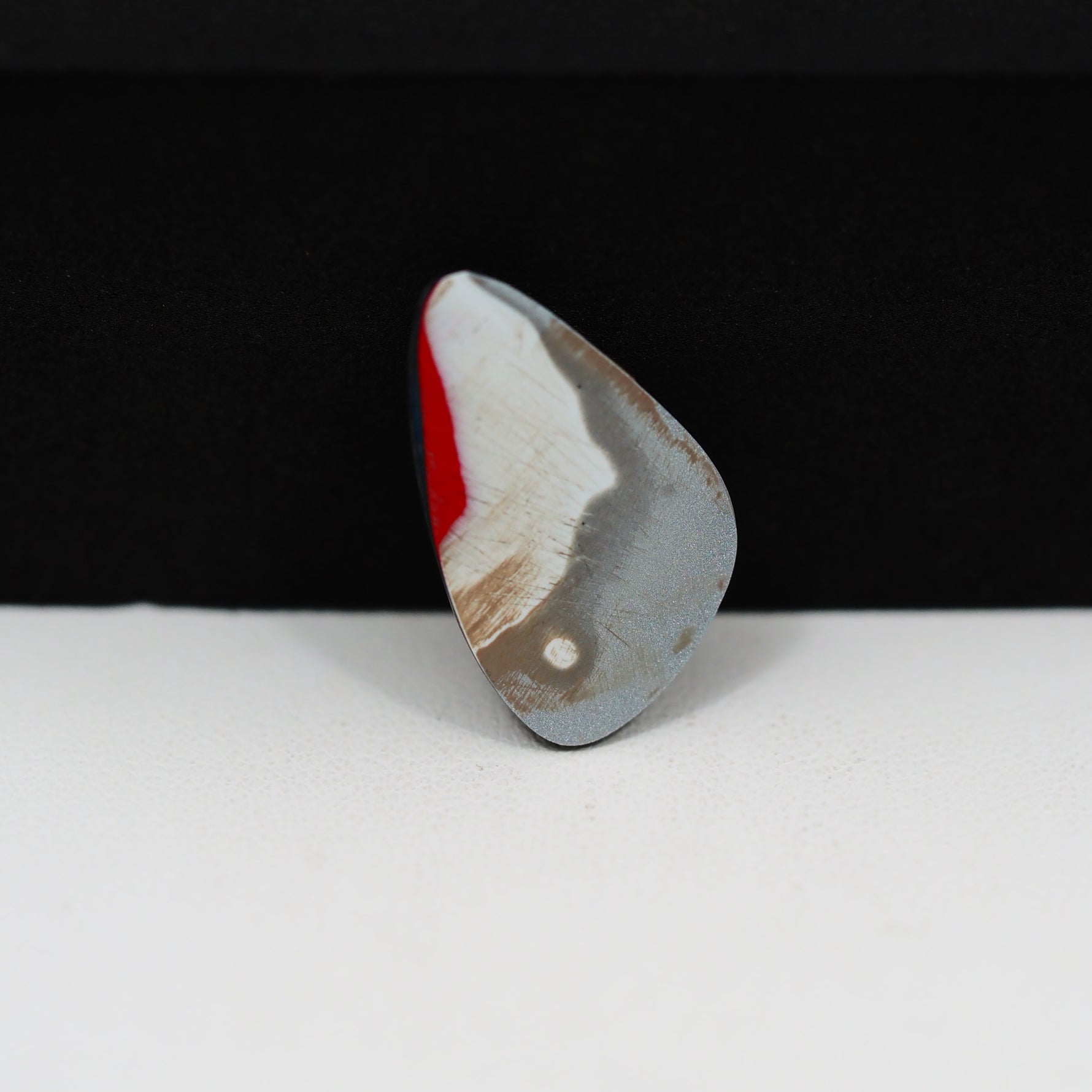Fordite Agate Cabochon Freeform 20x13mm 4ct - Detroit Agate layered paint - Pedra Gems