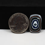 Fordite Agate Cabochon Rectangle 22x14mm 5ct - Detroit Agate layered paint - Pedra Gems