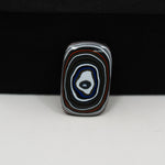 Fordite Agate Cabochon Rectangle 22x14mm 5ct - Detroit Agate layered paint - Pedra Gems