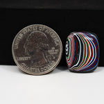 Fordite Agate Cabochon Cushion 20x16mm 5ct - Detroit Agate layered paint - Pedra Gems