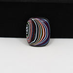 Fordite Agate Cabochon Cushion 20x16mm 5ct - Detroit Agate layered paint - Pedra Gems